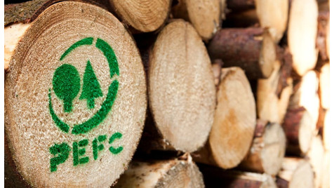 Знак PEFC на напольных покрытиях ?