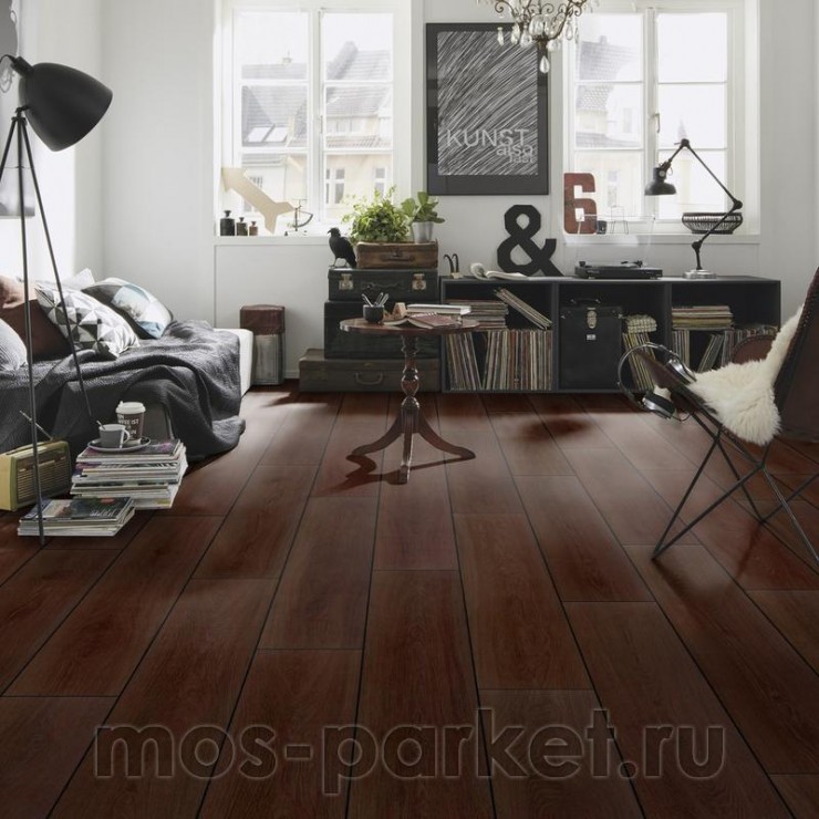 БИО полы PURLINE Wineo 1000 Wood XL PLC307R Дуб спокойный Мокка