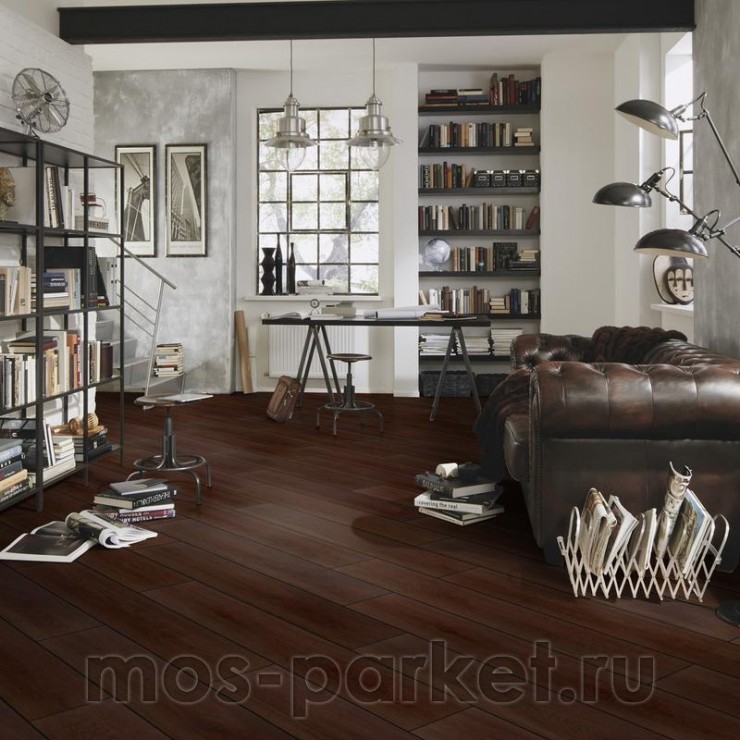 БИО полы PURLINE Wineo 1000 Wood XL PLC307R Дуб спокойный Мокка