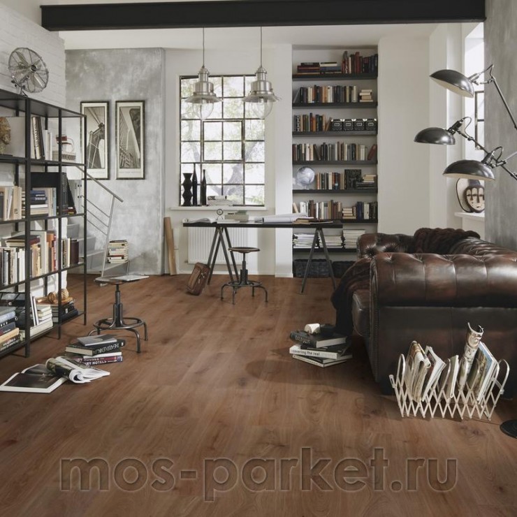 БИО полы PURLINE Wineo 1000 Wood XL MLP312R Дуб благородный Шоколад