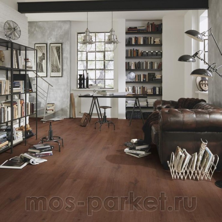БИО полы PURLINE Wineo 1000 Wood XL MLP316R Дуб рустик Кофе