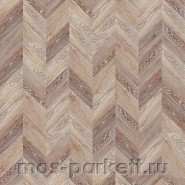 Замковое напольное пробковое покрытие Corkstyle Chevron Brown