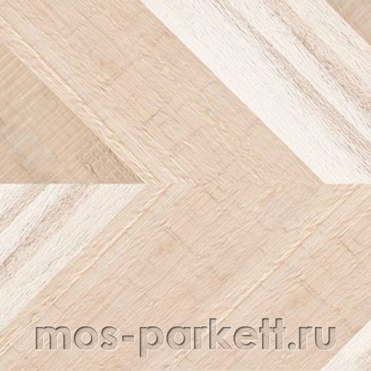 Клеевое напольное пробковое покрытие Corkstyle Chevron Creme