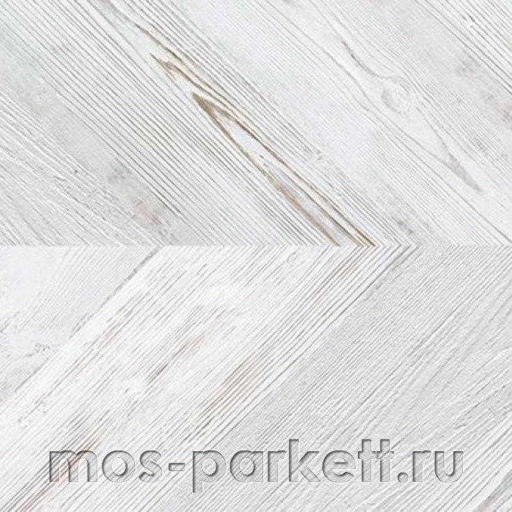 Замковое напольное пробковое покрытие Corkstyle Chevron White