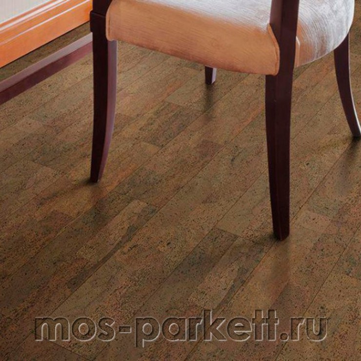 Замковое напольное пробковое покрытие Corkstyle Cork Pro Fantasie Brown
