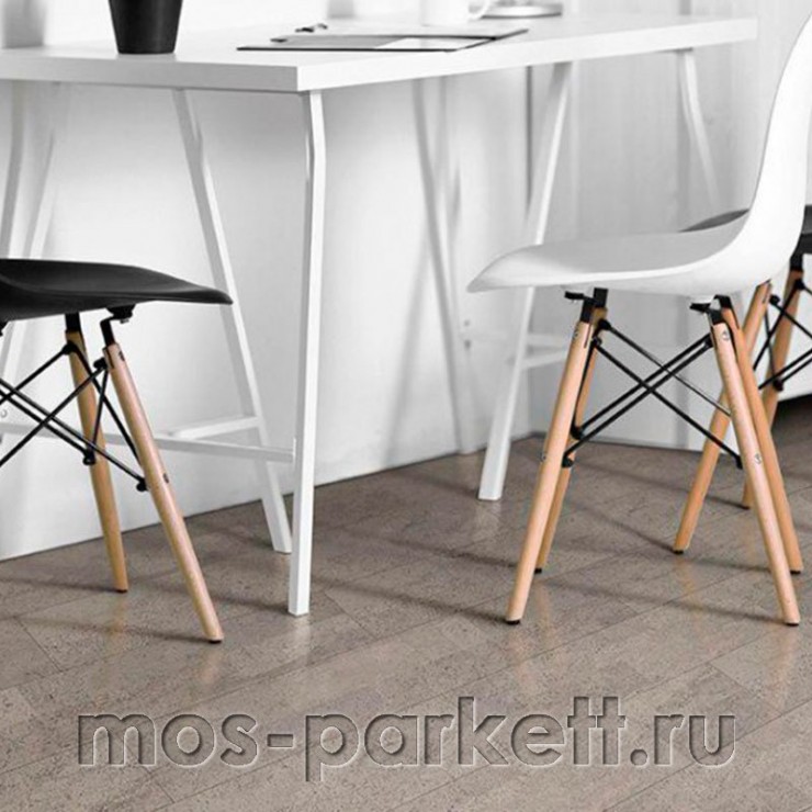 Клеевое напольное пробковое покрытие Corkstyle Cork Pro Fantasie Smoke