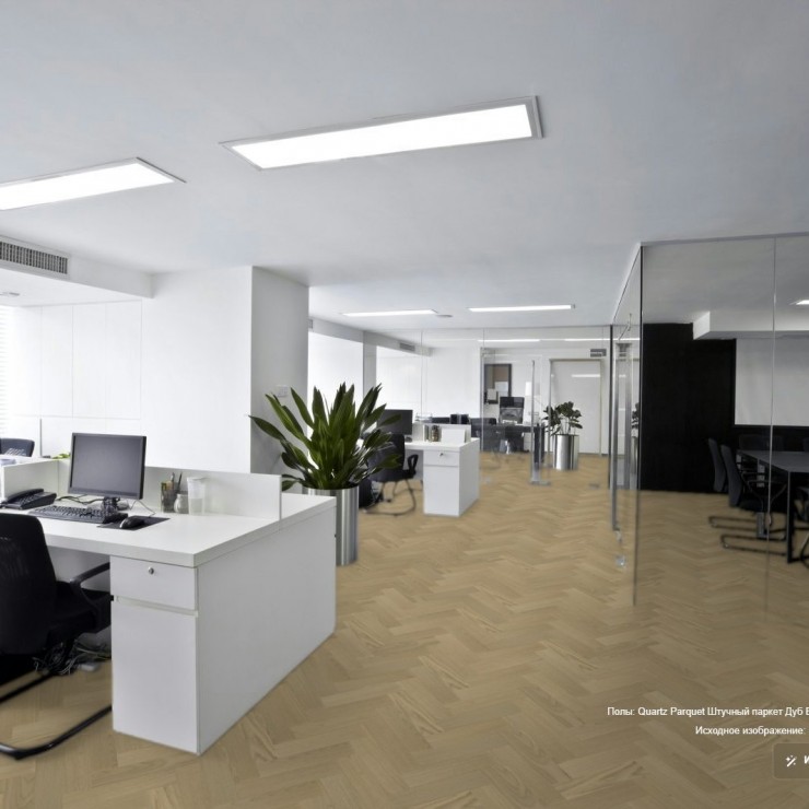 Кварцевый паркет Quartz Parquet 44-1258-07 Дуб Бисквитный