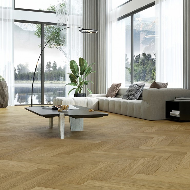 Кварцевый паркет Quartz Parquet Английская Ёлка 33-463 Дуб Медовый Раф