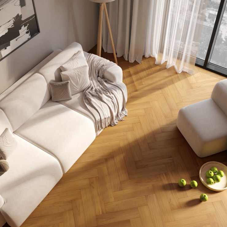 Кварцевый паркет Quartz Parquet 44-400-71 Тик Южноамериканский