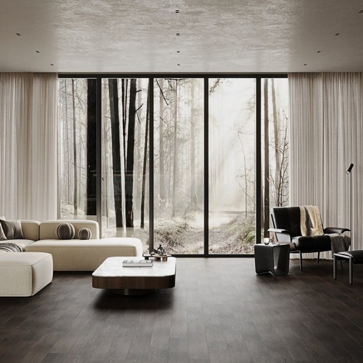 Кварцевый паркет Quartz Parquet Классик 7 мм 400-64 Венге Африканский