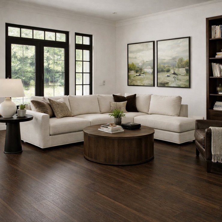 Кварцевый паркет Quartz Parquet Классик 5 мм 1258-03 Дуб Трюфельный