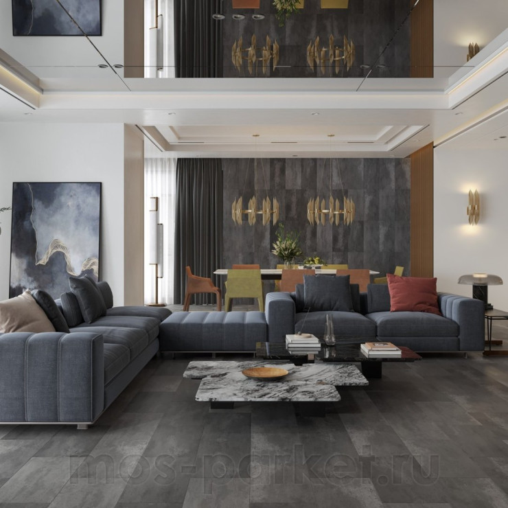 Ламинат Alpine Floor Stone Mood LF402-03 Премиальный Бетон