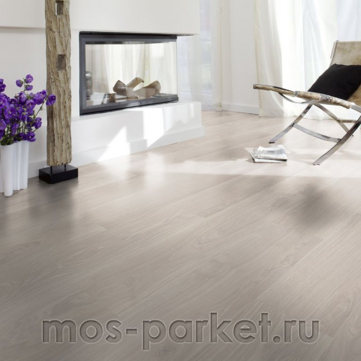 Ламинат Kronotex Exquisit D 2873 Дуб Вейвлесс белый