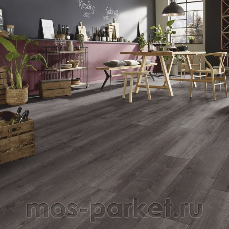 Ламинат Kronotex Exquisit D 6017 Дуб Кашмир чёрный
