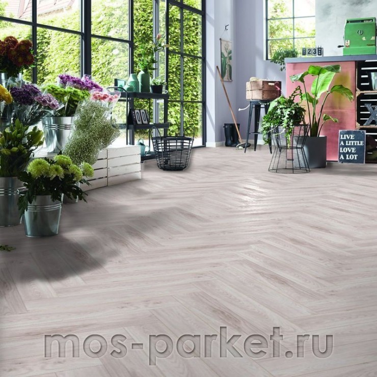 Ламинат Kronotex Herringbone D 3516 Дуб Бордо