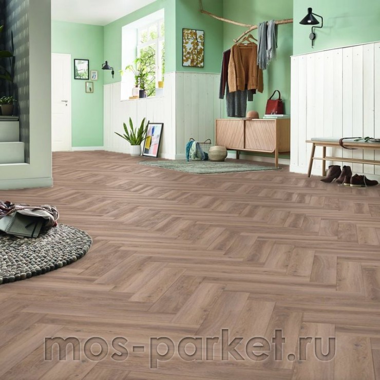 Ламинат Kronotex Herringbone D 3766 Дуб Мец