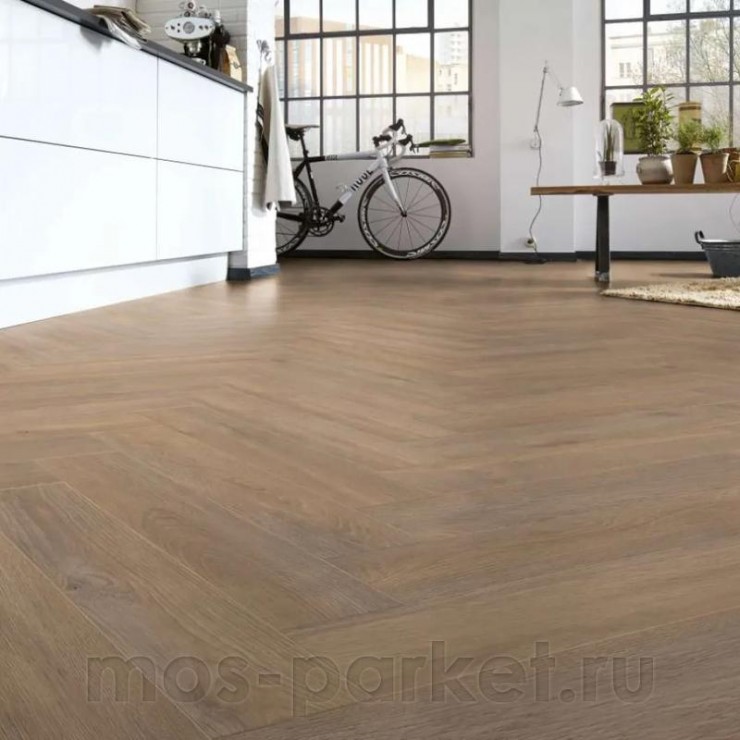 Ламинат Kronotex Herringbone 10 D6014 Дуб Эльба бежевый