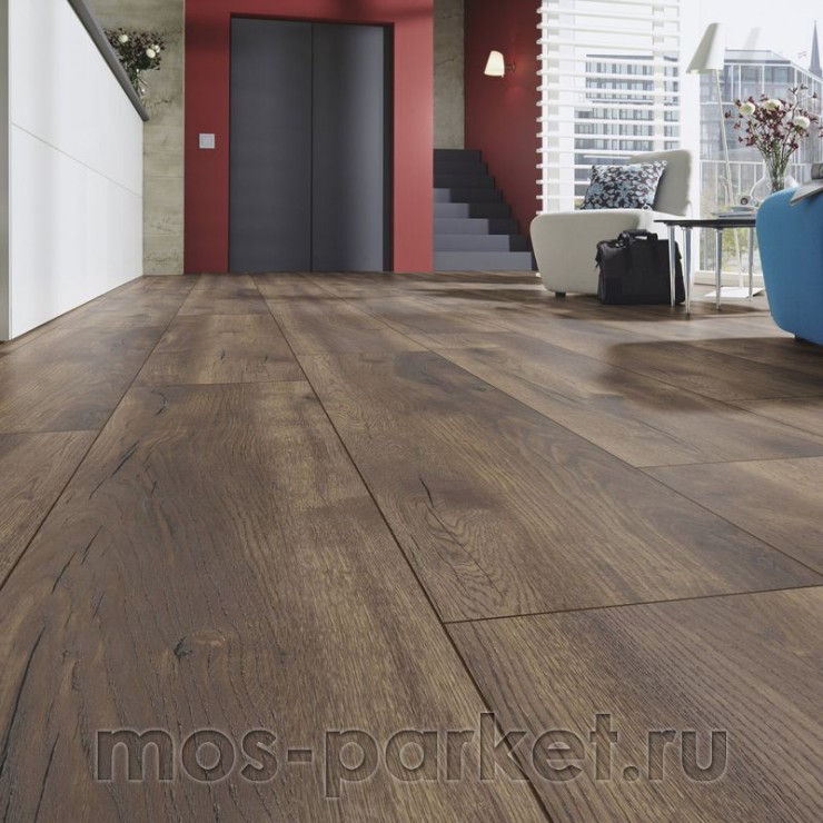 Ламинат Kronotex Mega Plus D 4766 Дуб Петерсон тёмный