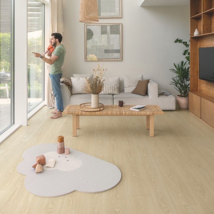 Ламинат Quick-Step Classic CLH5799 Дуб морозный бежевый