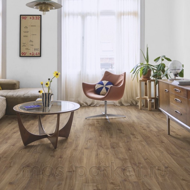 Ламинат Quick-Step Eligna U3461 Дуб шоколадный промасленный