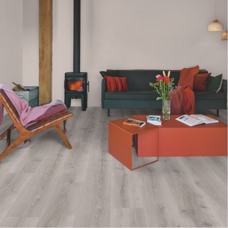 Ламинат Quick-Step Majestic MJ3552 Дуб пустынный шлифованный серый