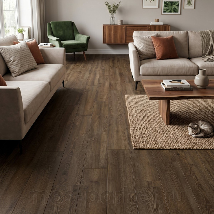 Ламинат Quick-Step Perspective Wood PW9075 Дуб Селект морёный