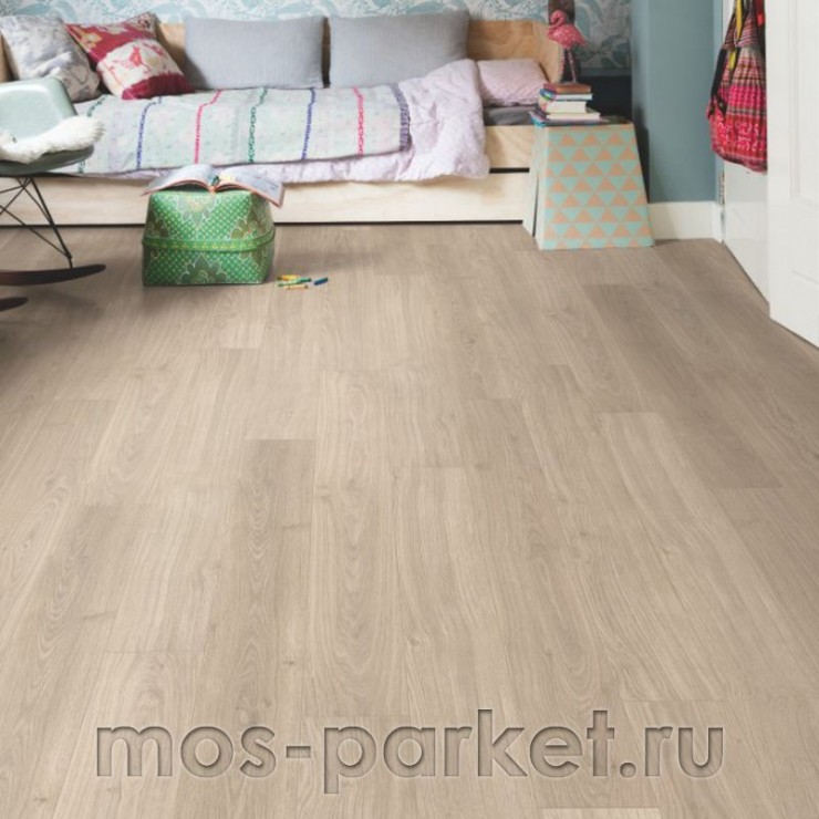 Ламинат Quick Step Perspective PER1304 Дуб светло-серый лакированный