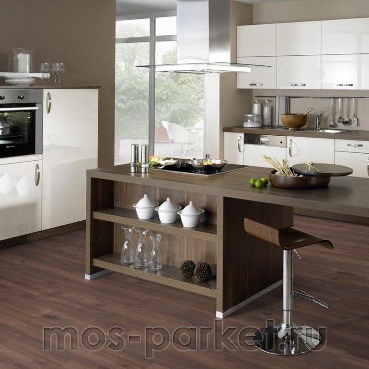 Ламинат Wineo 500 Wood L 4V LA210LV4 Дуб Лисабон тёмно-коричневый