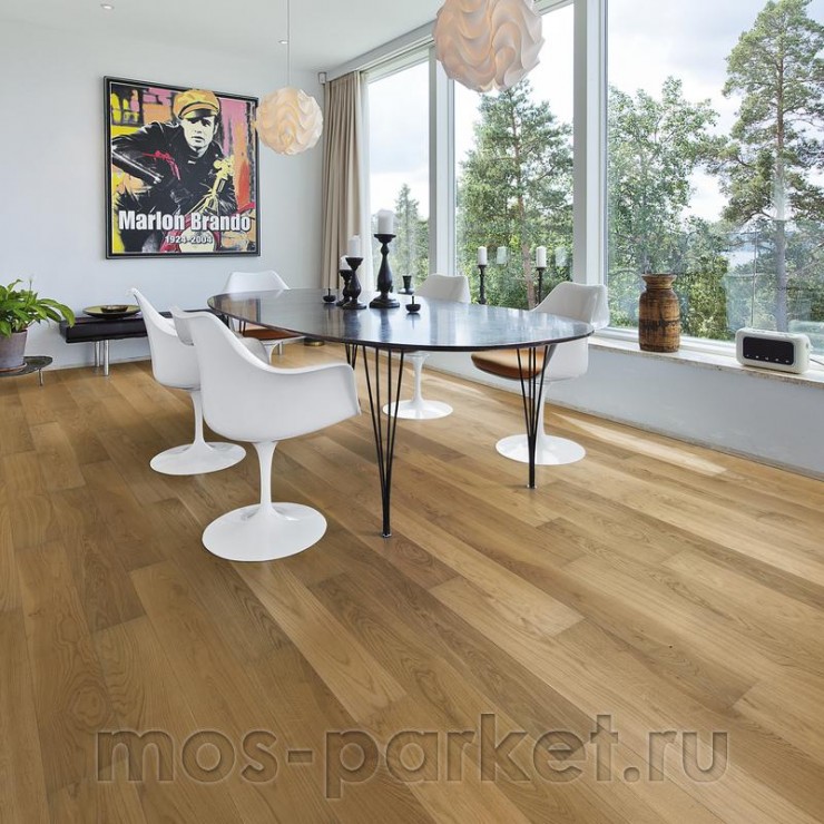 Паркетная доска AlixFloor ALX1014 / ALX1015 Дуб светло-коричневый натуральный