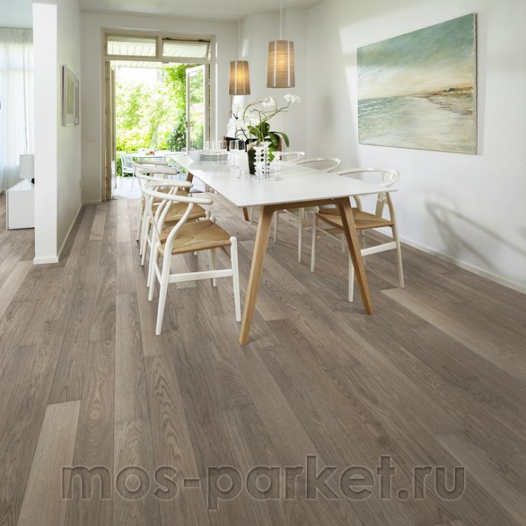 Паркетная доска AlixFloor ALX1032 / ALX1033 Дуб дымчато-серый