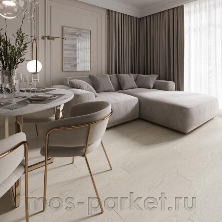 Паркетная доска AlixFloor ALX1028 / ALX1029 Дуб белый холодный