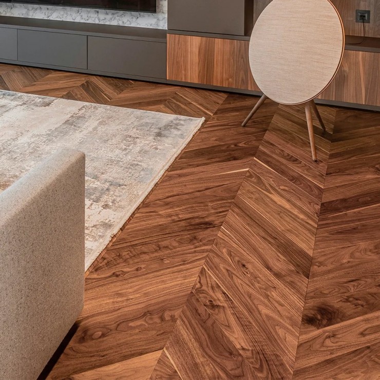 Французская елка Coswick American Walnut 1334-1101-30 / 1334-1201-30 Орех натуральный Селект 45°