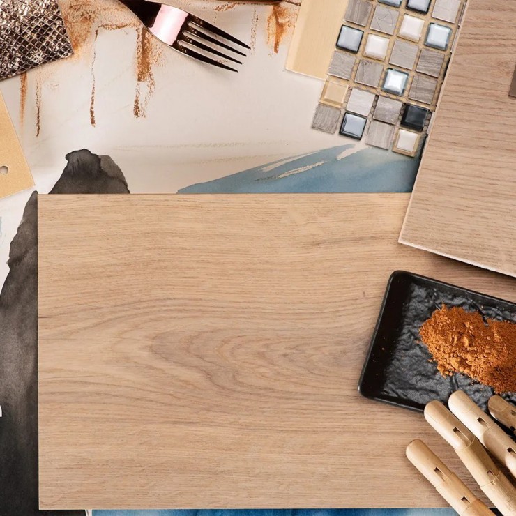 Французская ёлка Coswick Natural Touch 1183-3831-20 Дуб Титановый Буфф рустикальный 60°