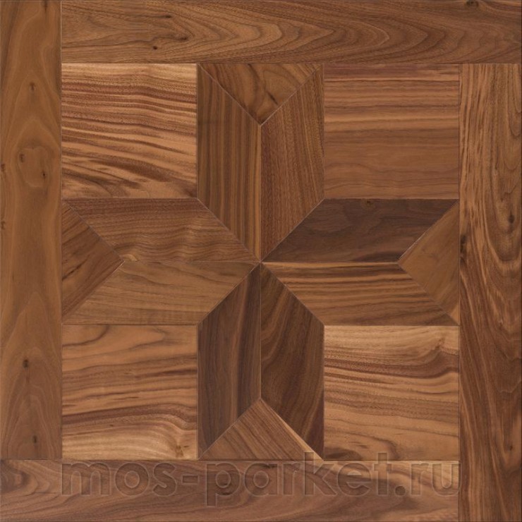 Модульный паркет Coswick American Walnut Блуа 1306-3201-30 Орех натуральный Традишинал