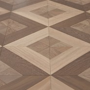 Модульный паркет Coswick Gray Shadow Шенонсо 1155-1887-10 Дуб Серый шпинель / Акварельный белый / Серый Дэви