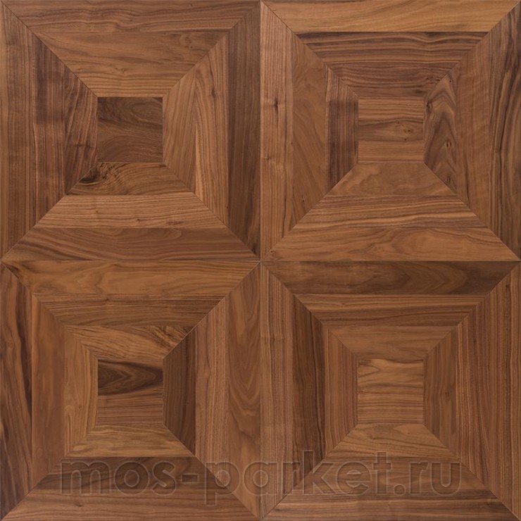 Модульный паркет Coswick American Walnut Таттершел 1381-3201-30 Орех натуральный Традишинал