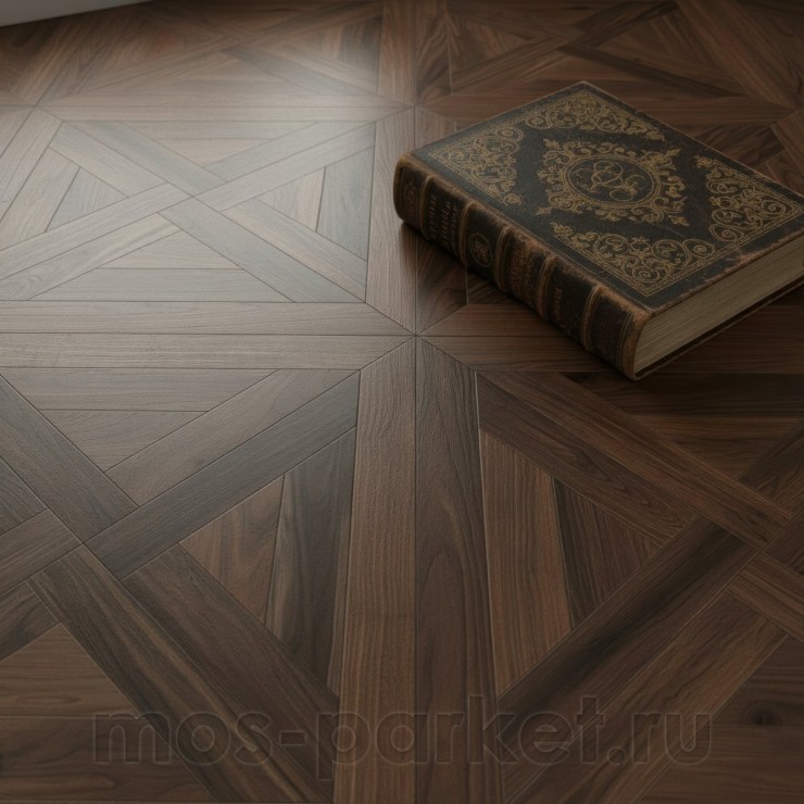 Модульный паркет Coswick American Walnut Трианон 1344-1261-30 Орех классический
