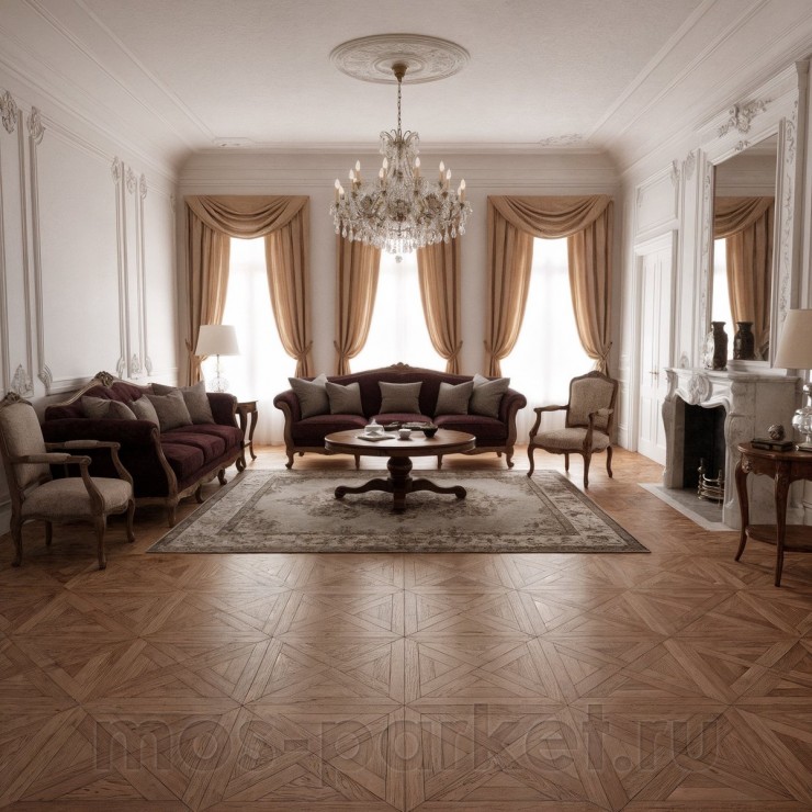 Модульный паркет Coswick Natural Touch Трианон 1144-1281-10 Дуб Кедр