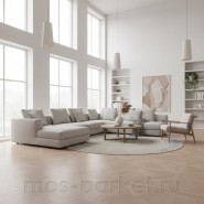 Модульный паркет Coswick Gray Shadow Трианон 1144-1855-10 Дуб Серый Дэви