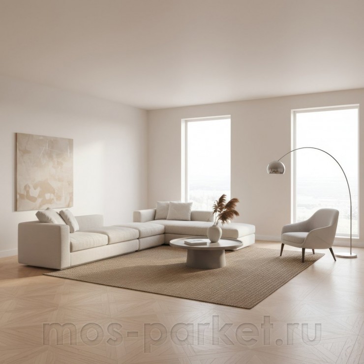 Модульный паркет Coswick Natural Touch Трианон 1144-1831-10 Дуб Титановый буфф