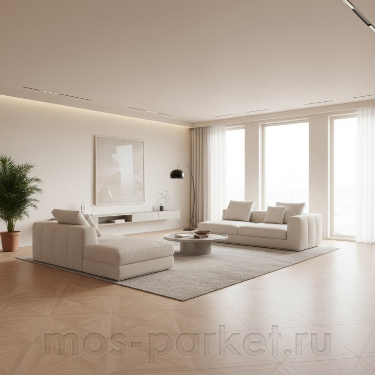 Модульный паркет Coswick Natural Touch Трианон 1144-1831-10 Дуб Титановый буфф