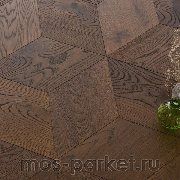 Мозаичный паркет Coswick Parquetry Ромб 1193-3217-20 Дуб Молочный Шоколад