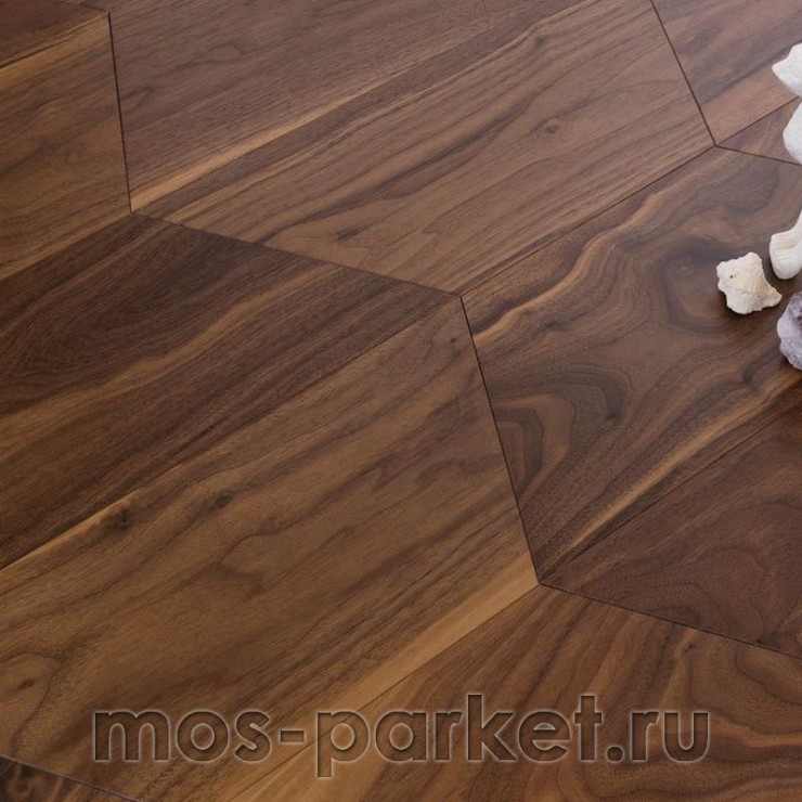 Мозаичный паркет Coswick Parquetry Ромб 1393-3201-30 Орех Традишинал