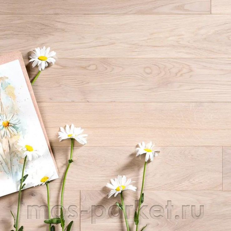 Паркетная доска Coswick White Breathe 1163-7842-20 Дуб акварельный белый рустикальный