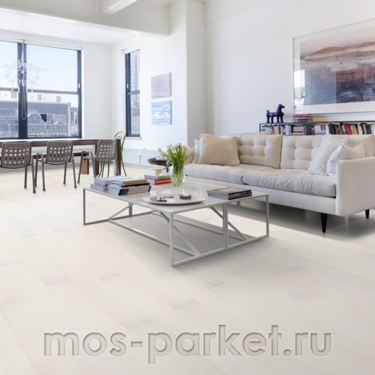 Паркетная доска DuoWood Дуб White Marble 3S