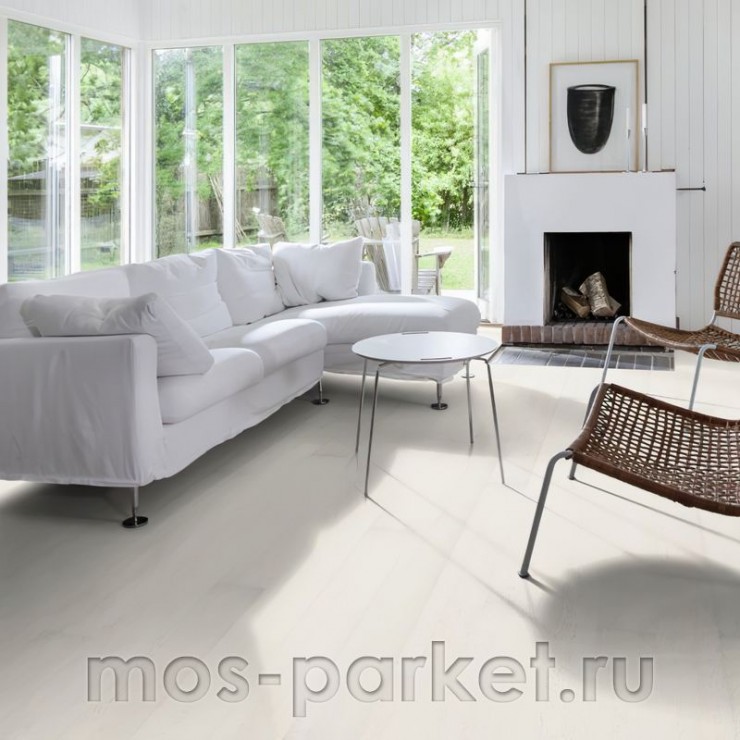 Паркетная доска DuoWood Дуб White Marble 3S