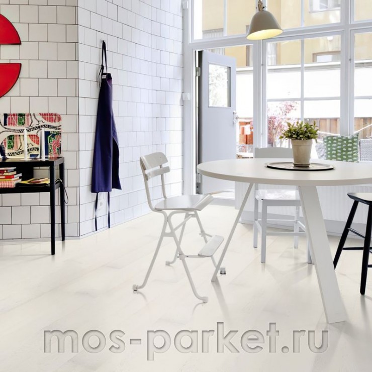 Паркетная доска DuoWood Дуб White Marble 3S