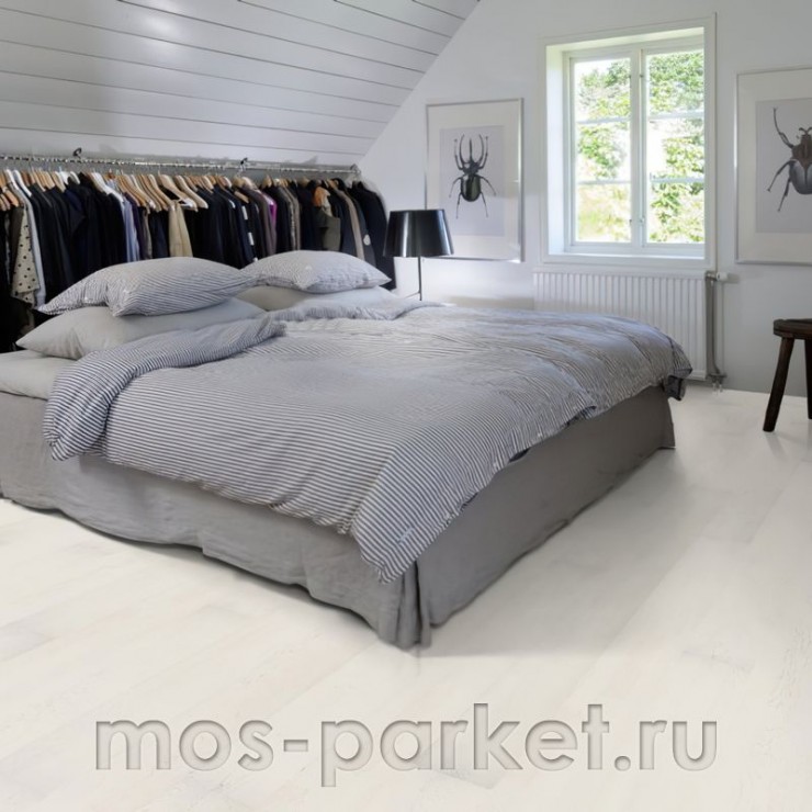 Паркетная доска DuoWood Дуб White Marble 3S