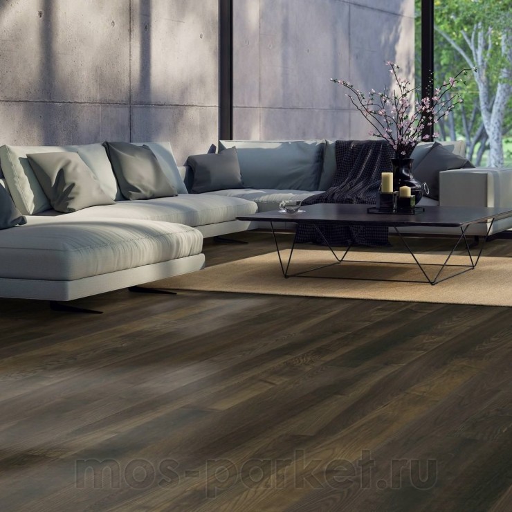 Паркетная доска Haro 4000 Series 529065 Ясень оливково-серый Экспрессив браш