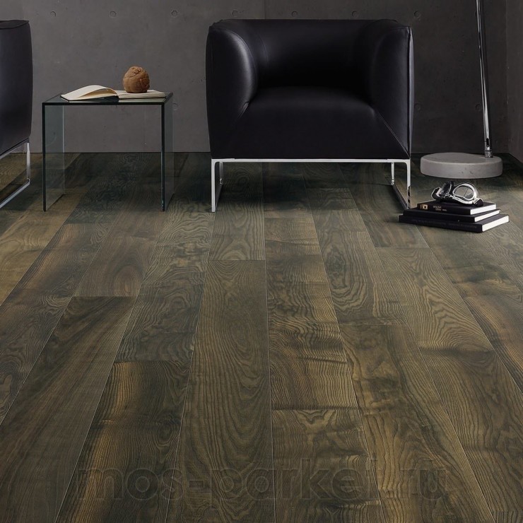 Паркетная доска Haro 4000 Series 529065 Ясень оливково-серый Экспрессив браш